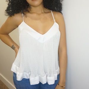 Flirty White Babydoll Top